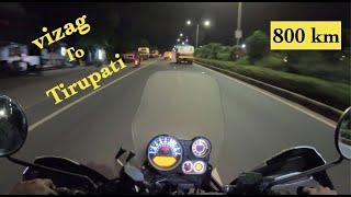 Vizag to Tirupati || Day 1 \u0026 2 ||800 kms ride in single day|| telugu moto vlog  || Telugu vlogs