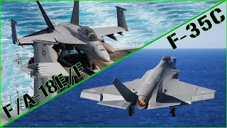 F-35C vs F/A-18 Super Hornet | is the NAVY Upgrade Worth it?
