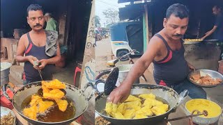 Most Famous Bread Pakoda of Ostar Hat , Kendrapada 🥪😍🍞 || Odisha Style Bread Pakora making