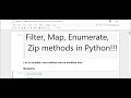Python Class 26: List Creation Methods, Mutability & Functional Tools (filter, map, enumerate, zip)