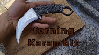 Como fazer uma Karambit, forning Karambit