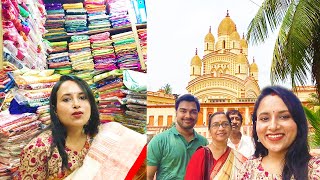 Biyer por Prothom Dakshineswar a Pujo Dite Gelam | Saree Shopping | Bengali Vlog | Daily Life Vlog