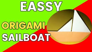 ORIGAMI BOAT EASY I  How to make origami boat I ORIGAMI boat PAPER (in 3 minutes)