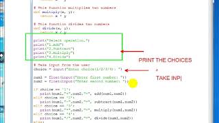 Part 2: Python Simple calculator program for beginners