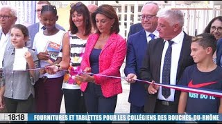 Fournitures et tablettes pour les collégiens des Bouches-du-Rhône