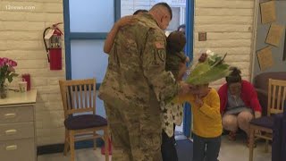 Military dad surprises family at Sacaton Elementary School