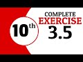 Exercise 3.5 - 10th Class Math | Waqas Nasir