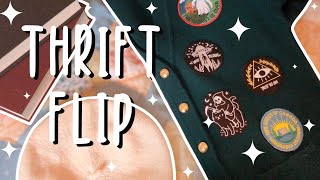 Thrift Flip : adding patches to a sweater