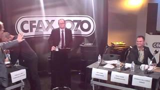 CFAX 1070 All Candidates Town Hall for the Victoria By-Election 23nov2012 part1