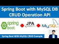 Spring Boot With MySQL CRUD Example  | Spring Boot, MySQL, JPA  CRUD API  @WriteCodeWith Prince
