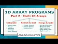 Arrays Programs in java part - 2 #arrays #arraysinjava #corejava #java4quicklearning
