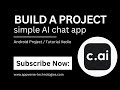 Build A Project Simple Ai Chatbot App | Android Studio | Tutorial Vedio