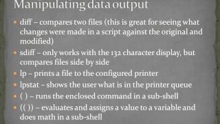CIS 216 - Basic Scripting Control Structures