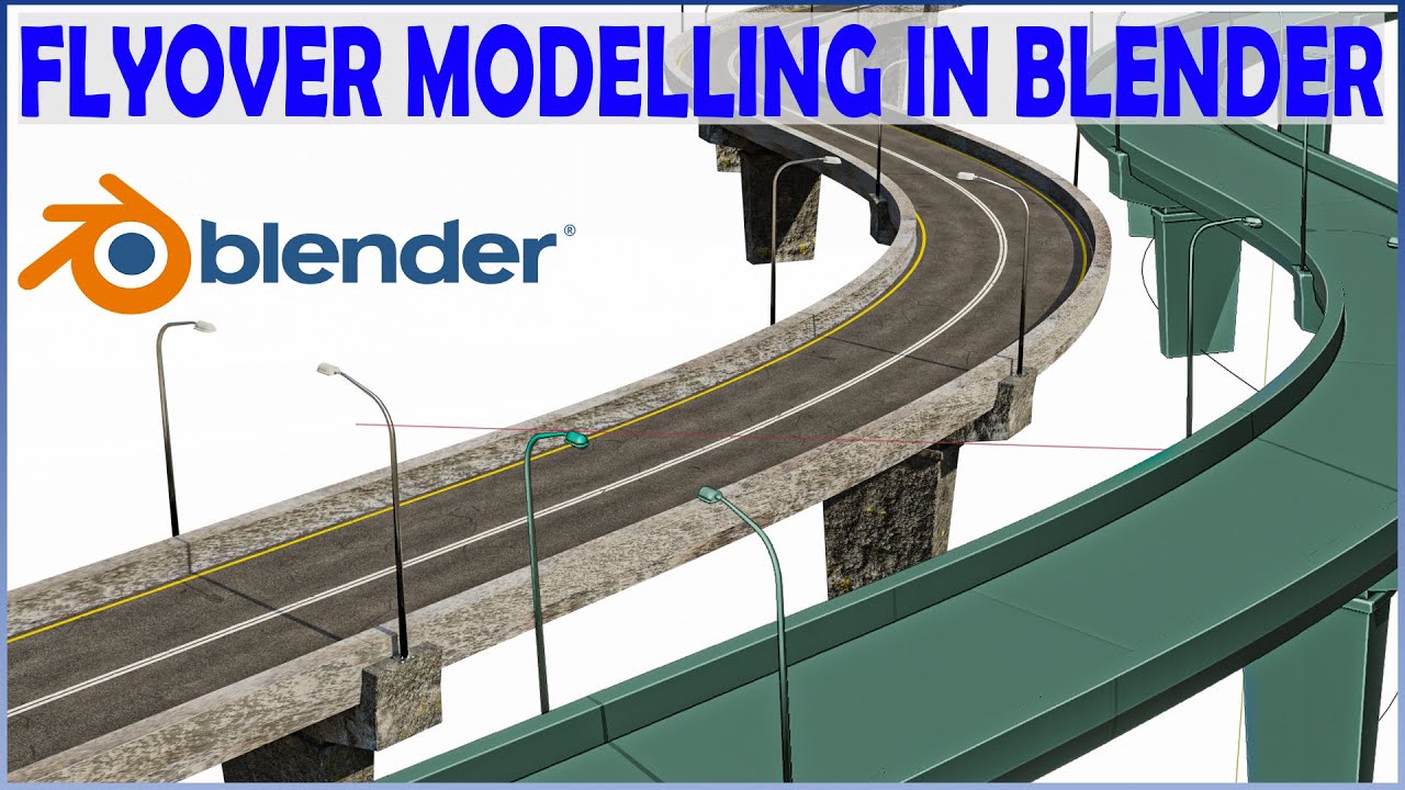 Flyover Road Modeling Tutorial | Blender | Free Model - YouTube