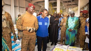 Le Capitaine Ibrahim Traoré inaugure une usine spécialisée dans la production de farine de blé