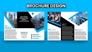 How to Make Brochure In Illustrator Tutorial | Tri fold Brochure Tutorial | Brochure design idea