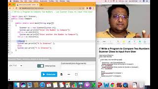 JAVA PROGRAM TO COMPARE TWO INTEGERS . Ref Utkarsh India Coding