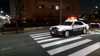 【パトカー緊急走行】大阪府警　和泉署　和泉４号　Japanese　osaka　police