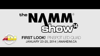 First Look! ADJ Pinspot LED Quad at NAMM 2014