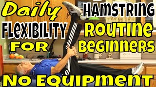 Daily Hamstring Flexibility Routine for Beginners -NO Equipment