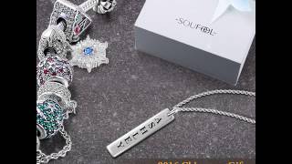 Soufeel Engravable Bar Necklace (Chain Is Included)