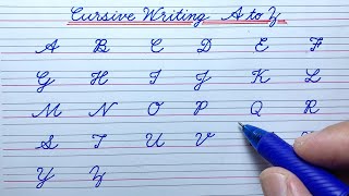 Cursive writing a to z | Cursive abcd | Cursive handwriting practice | Cursive capital letters abcd