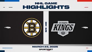 NHL Highlights | Bruins vs. Kings - March 23, 2025