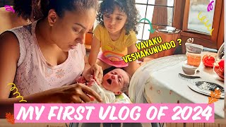 My First Vlog Of 2024 | Pearle Maaney | Baby Nitara | Baby Nila