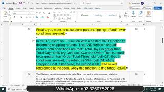 Exp19_Excel_Ch07_CapAssessment_Shipping | Exp19 Excel Ch07 CapAssessment Shipping |@Cengage HomeWork