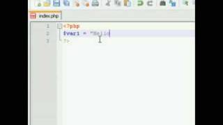 PHP Tutorial 2 (Variables and Concatenation)