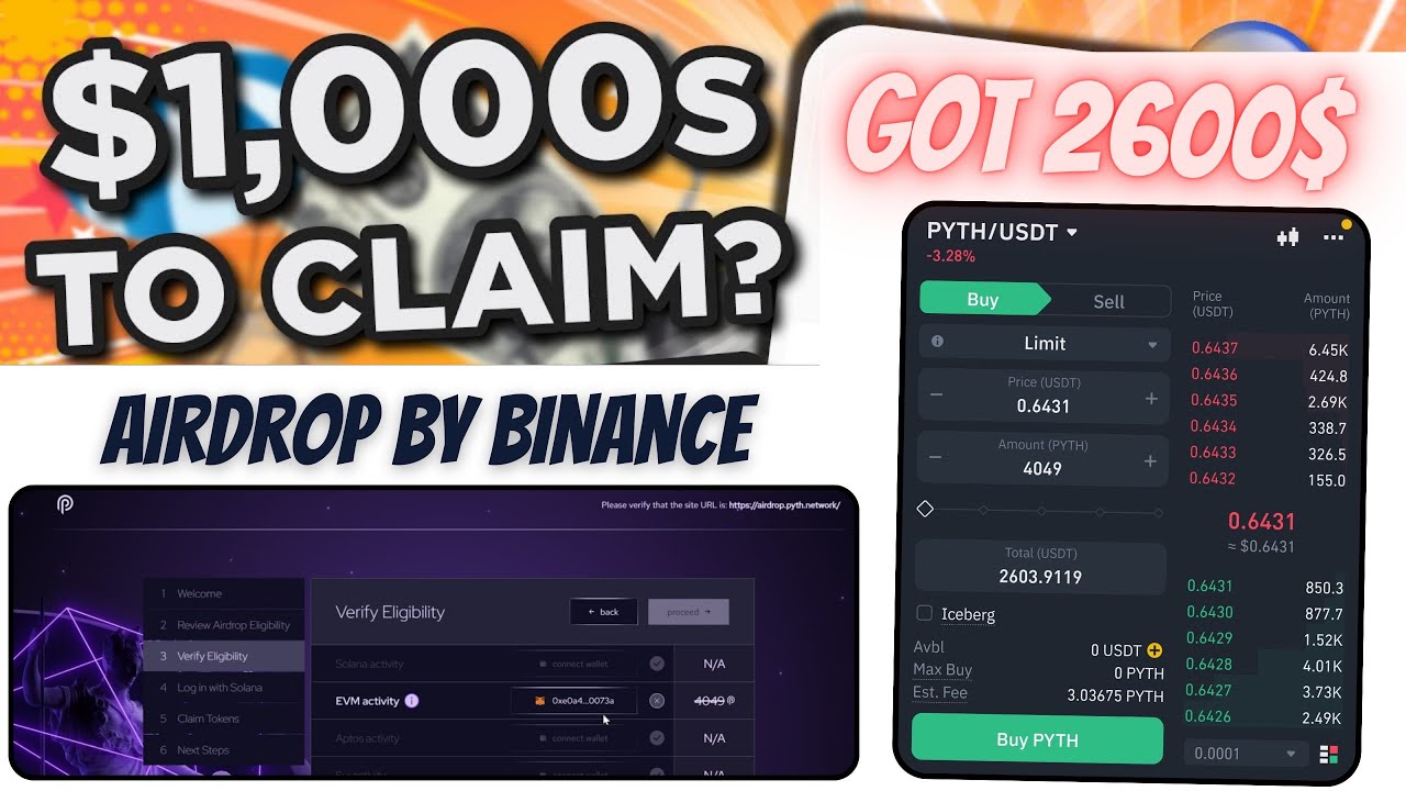 Big Crypto Airdrop By Binance Lab | KiloEx Airdrop 2600$ From PYTH ...