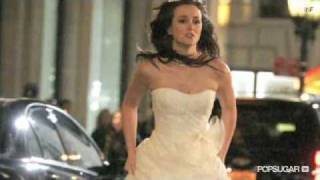 Leighton Meester in a Wedding Dress on Gossip Girl Set!