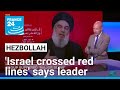 Hezbollah chief says group suffered 'unprecedented' blow after device explosions • FRANCE 24