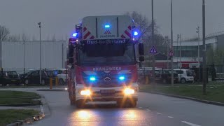 Vertrek Hoogwerker 18-5451 - Aankomst Autoladder 18-5451 korps Oud-Beijerland!