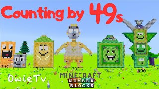 Counting by 49s Numberblocks Minecraft | Skip Counting by 49s Song | Math and Number Song for Kids