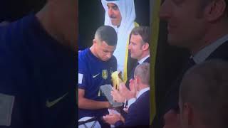 Emmanuel Macron gives Mbappe the Golden Boot