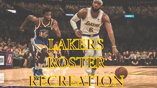 NBA2k22 || MYLEAGUE LAKERS ROSTER RECREATION EP #1