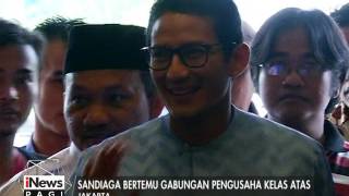 Sandiaga Uno Temui Relawan Agus - Sylvi - iNews Pagi 09/03