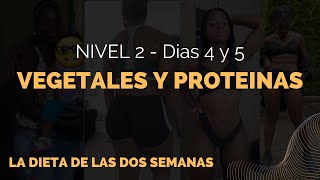 LA DIETA DE LAS DOS SEMANAS   DIAS 4 Y 5   VEGETALES Y PROTEINAS