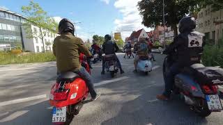 Vespa Hanseaten - Heidetreffen 2023 Winsen Walle Celle Anfahrt Hamburg + Ausfahrt  Demo