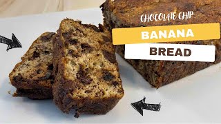 🍌🍫🥣 Chocolate Chip Banana Bread with Almond \u0026 Coconut Flour