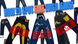 HOW TO SPOT FAKE EVISU JEANS! (2021)