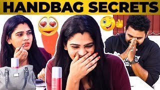 Transgender Actress Katrina Handbag Secrets Revealed by Vj Ashiq | What's Inside the Handbag?