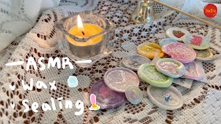 (eng) 비 오는 날 실링 왁스 ⛈ Rainbow wax sealing ASMR