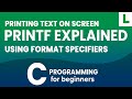 Mastering printf in C Programming Language : Format Specifiers & Dynamic Output for Beginners