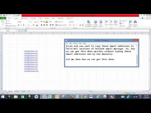 Quickly convert email addresses column in Excel to Outlook email list Quickly convert email addresses column in Excel to Outlook email list
