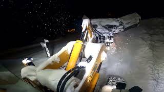 Snow plowing northern norway.