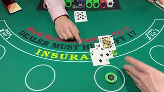 DOUBLE DECK BLACKJACK $3,000 BUY IN