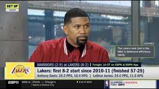 ESPN GET UP | Jalen Rose "Bold Prediction" Lakers at Warriors