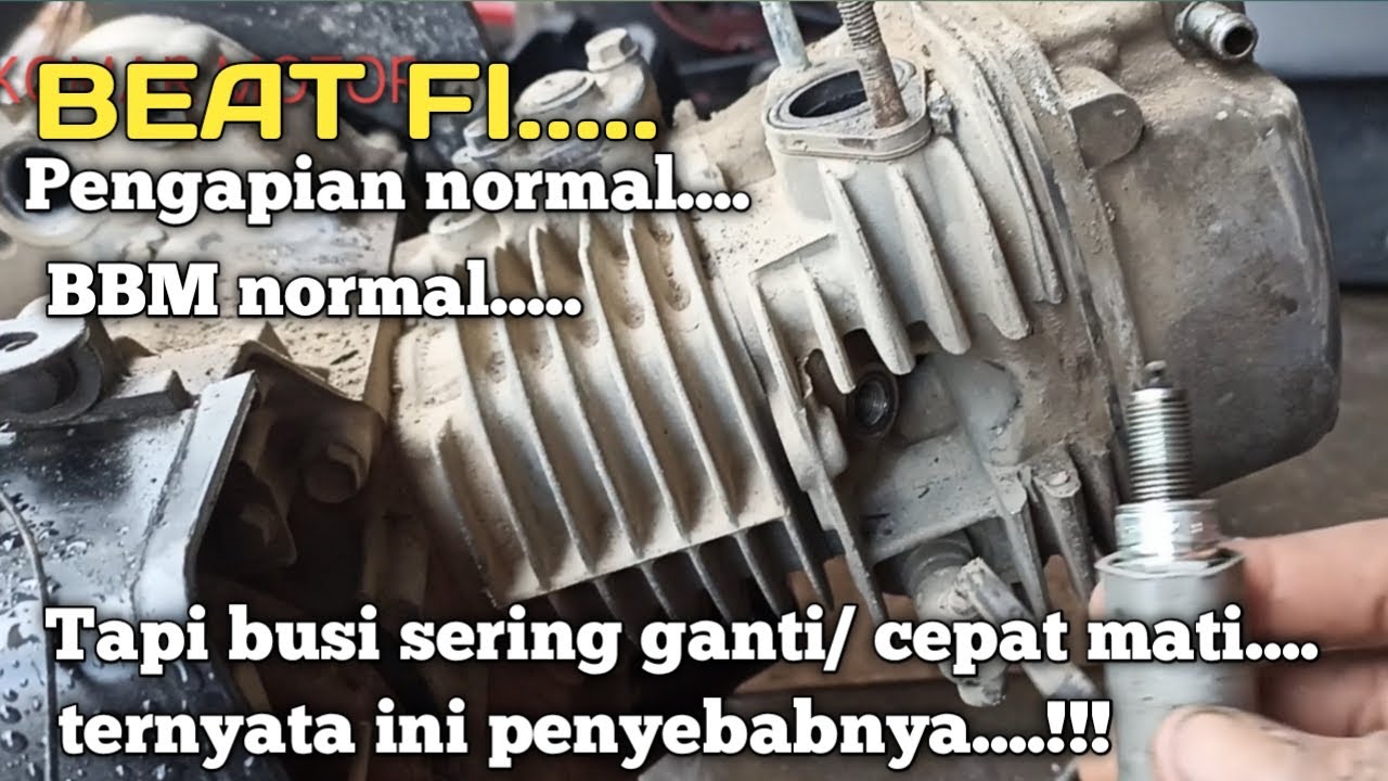 PENYEBAB BUSI CEPAT MATI PADA HONDA BEAT FI || Pemula Wajib Tau - YouTube